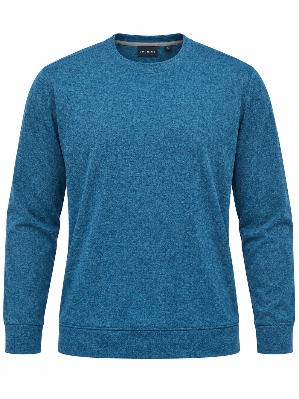 DUNNING GOLF | NWT Laguna Marled Heather Performance Crewneck Pullover | L